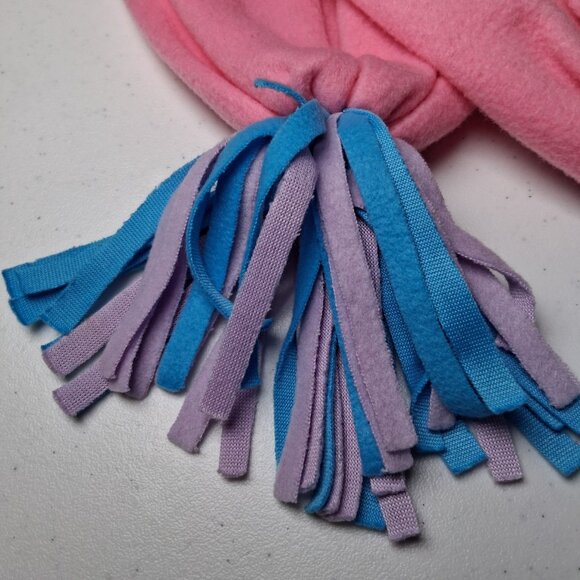 Sesame Street Fleece Scarf Abby Cadabby Character Pink Fringe Winter - Picture 9 of 9